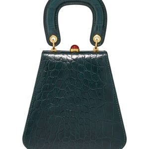 Staud Crocodile Leather Handbag